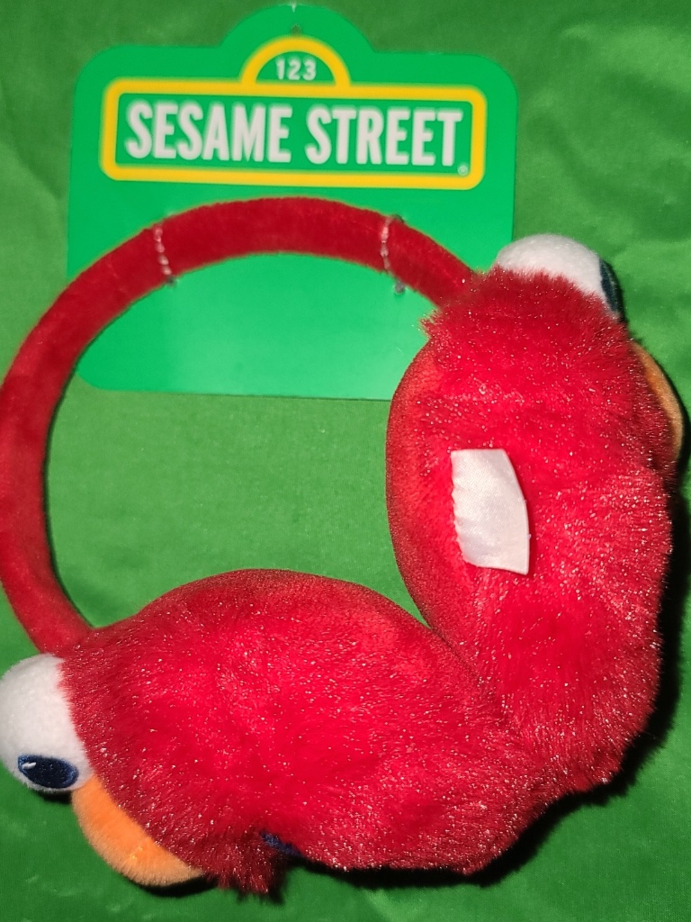 Elmo Plush Ear Muffs Headband NWT